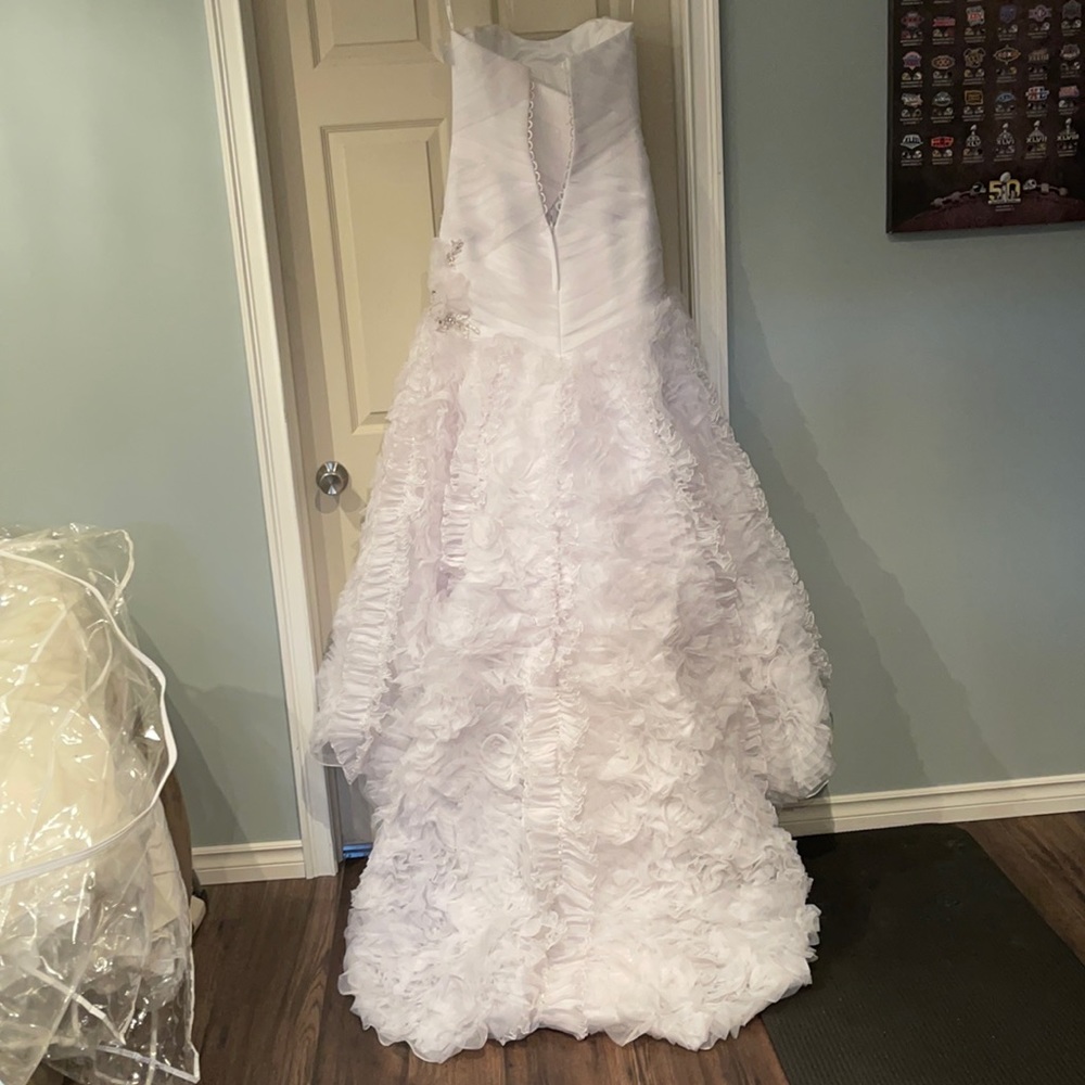 White Tulle Bridal Gown.